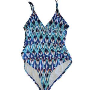 Liz Claiborne One Piece Swimsuit Women's Sz.16
